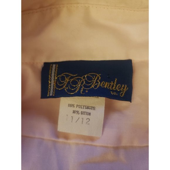 Vintage 70s/80s Pink Pleated Button Down - Picture 4 of 4